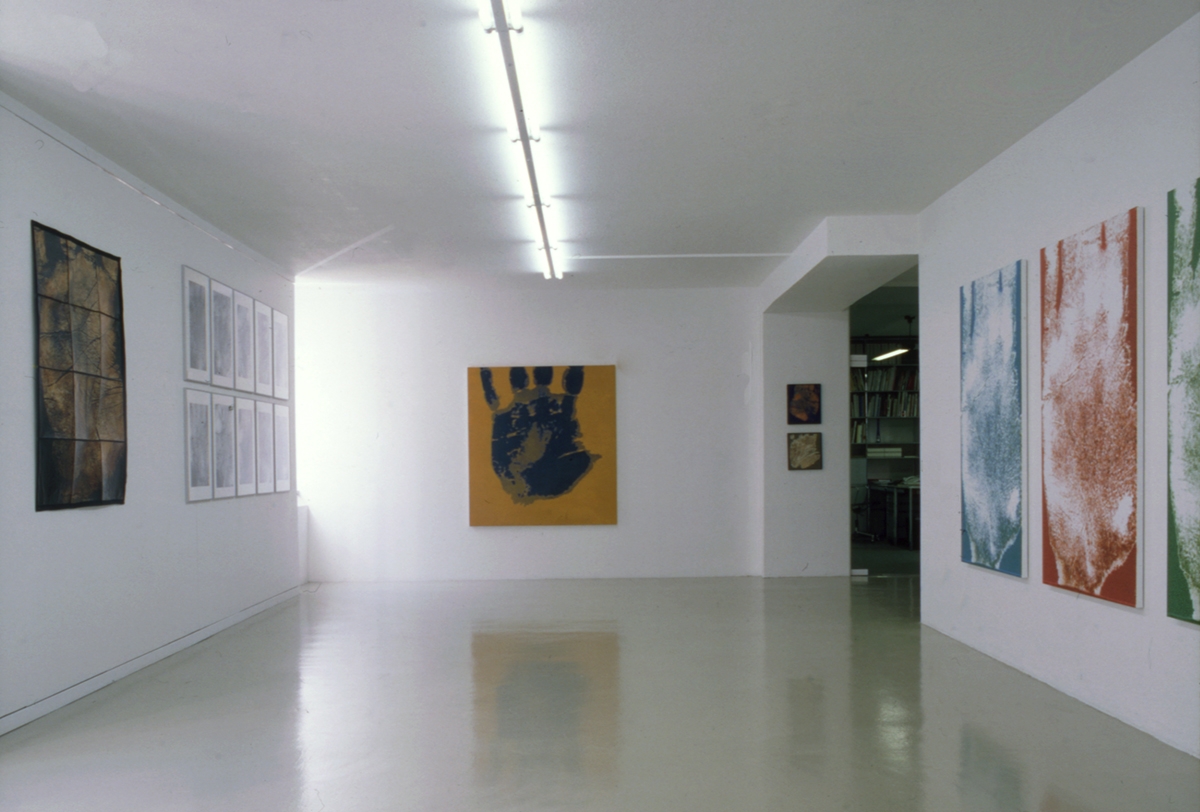 Handmaps, Installation view at Gallery von Braunbehrens, 1997
