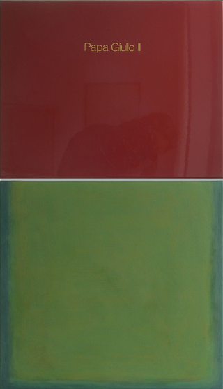 Ut pictura poesis, Giulio II, 2005, diptych, 90×52 cm